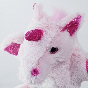 Handpuppe Einhorn rosa